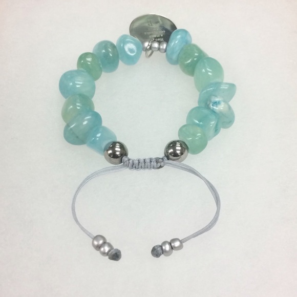 Inspirational Bracelet with Jade Natural Stones - Spiritual Message Bracelet - Picture 3 of 6